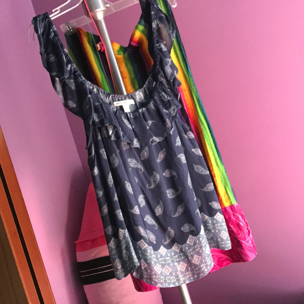 American Eagle blue shirt/cami